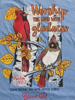 Blessed Girl  Fall/Cardinal Long-Sleeve T-Shirt Women XL